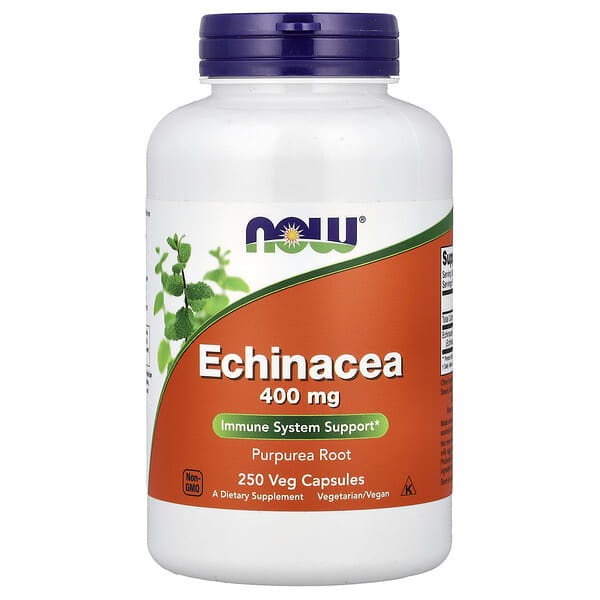 NOW Foods, Echinacea, 250 Veg Capsules (400 mg per Capsule)