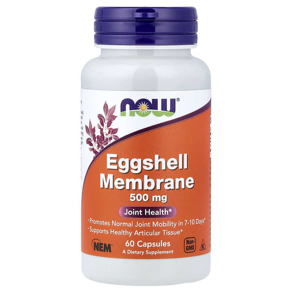 NOW Foods, Eggshell Membrane, 500 mg, 60 Capsules 4 NOW Foods, Eggshell Membrane, 500 mg, 60 Capsules