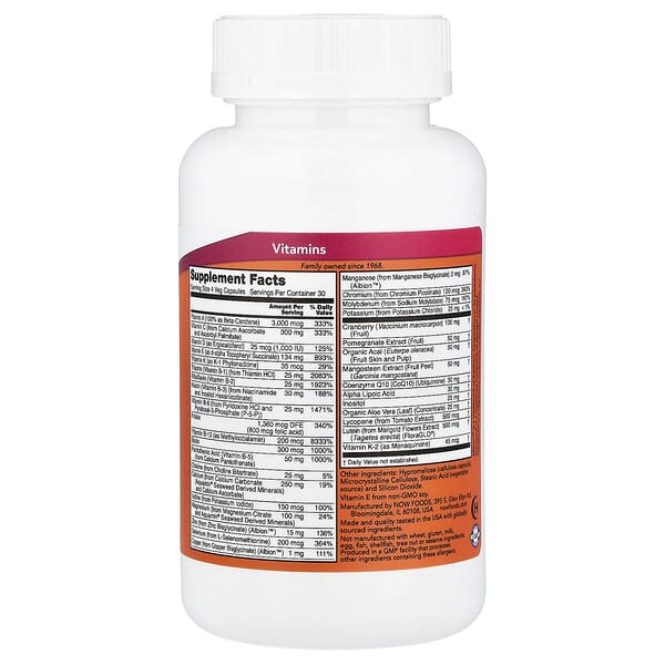 Alternative view of NOW Foods, Eve™, Superior Women's Multi, Iron-Free, 120 Veg Capsules