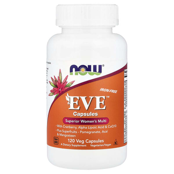NOW Foods, Eve™, Superior Women's Multi, Iron-Free, 120 Veg Capsules