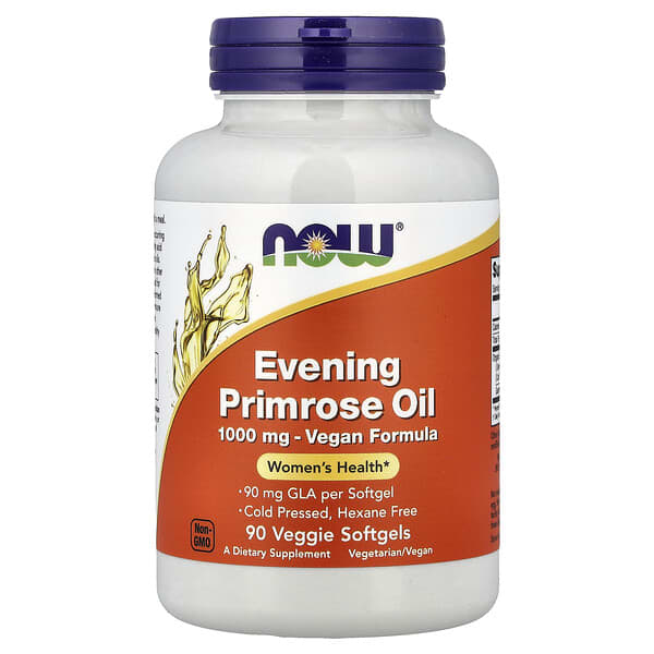 NOW Foods, Evening Primrose Oil, 1,000 mg, 90 Veggie Softgels