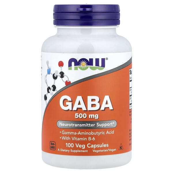 NOW Foods, GABA , 100 Veg Capsules