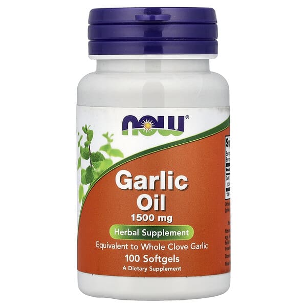 NOW Foods, Garlic Oil, 1,500 mg, 100 Softgels