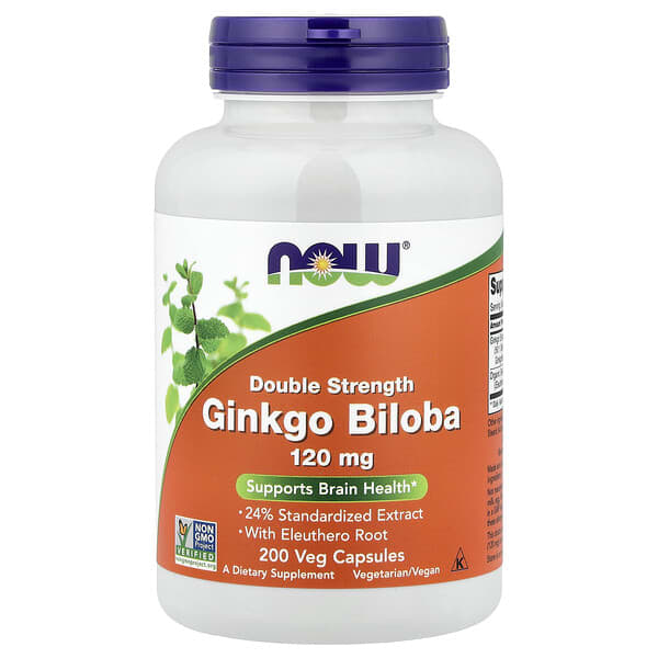 NOW Foods, Ginkgo Biloba, 200 Veg Capsules