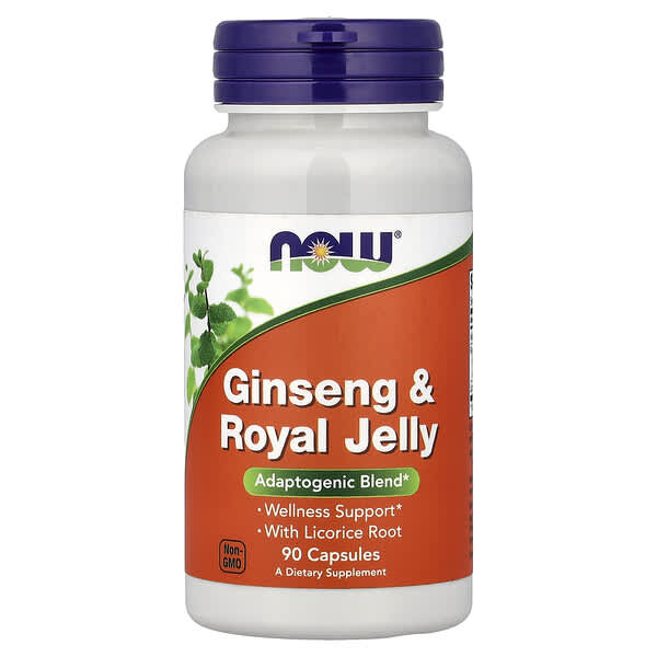 NOW Foods, Ginseng & Royal Jelly, 90 Capsules