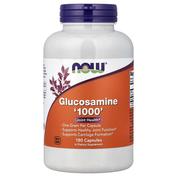 NOW Foods, Glucosamine '1000', 180 Capsules (1,000 mg per Capsule)