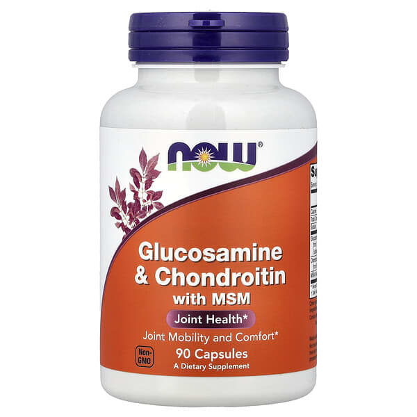 NOW Foods, Glucosamine & Chondroitin with MSM, 90 Capsules