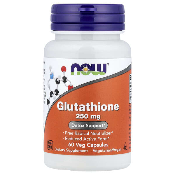 NOW Foods, Glutathione, 250 mg, 60 Veg Capsules