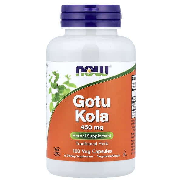 NOW Foods, Gotu Kola, 450 mg, 100 Veg Capsules
