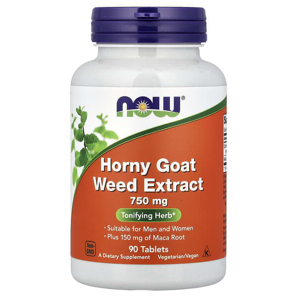 NOW Foods, Horny Goat Weed Extract, 90 Tablets
