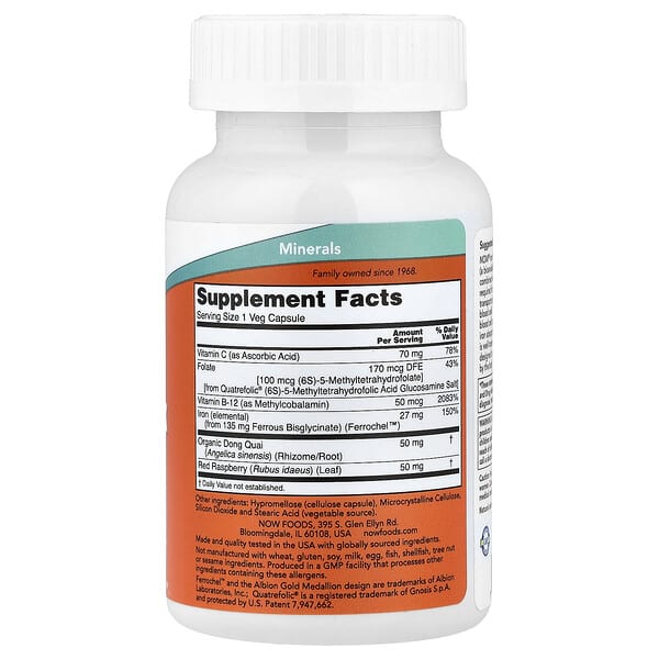 Alternative view of NOW Foods, Iron Complex Caps, 100 Veg Capsules