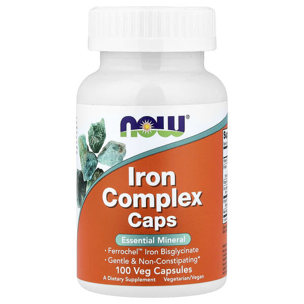 NOW Foods, Iron Complex Caps, 100 Veg Capsules