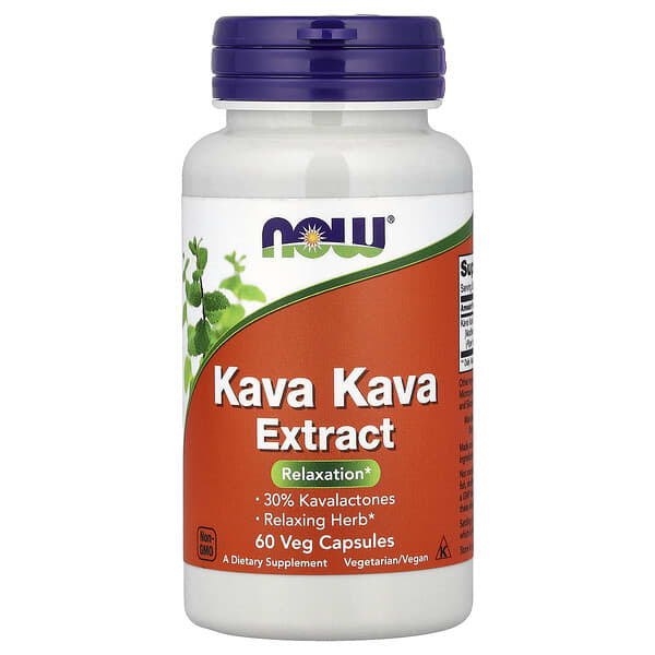 NOW Foods, Kava Kava Extract, 60 Veg Capsules (250 mg per Capsule)