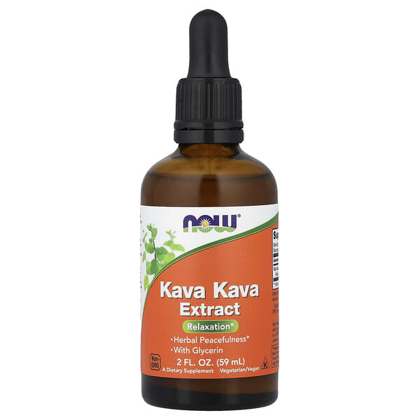NOW Foods, Kava Kava Extract With Glycerin, 2 fl oz (59 ml)