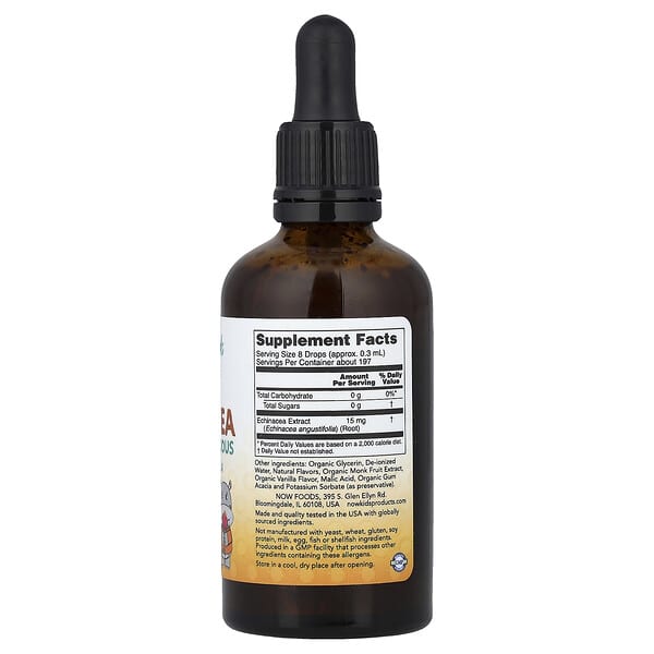 Alternative view of NOW Foods, Kids, Liquid Echinacea, Orange, 2 fl oz (59 ml)