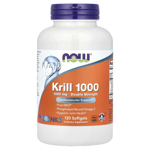 NOW Foods, Krill 1000, 120 Softgels