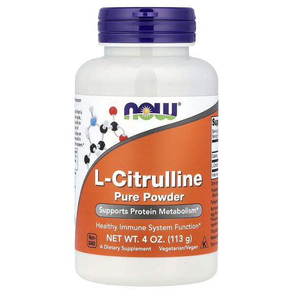 NOW Foods, L-Citrulline, Pure Powder, 4 oz (113 g)