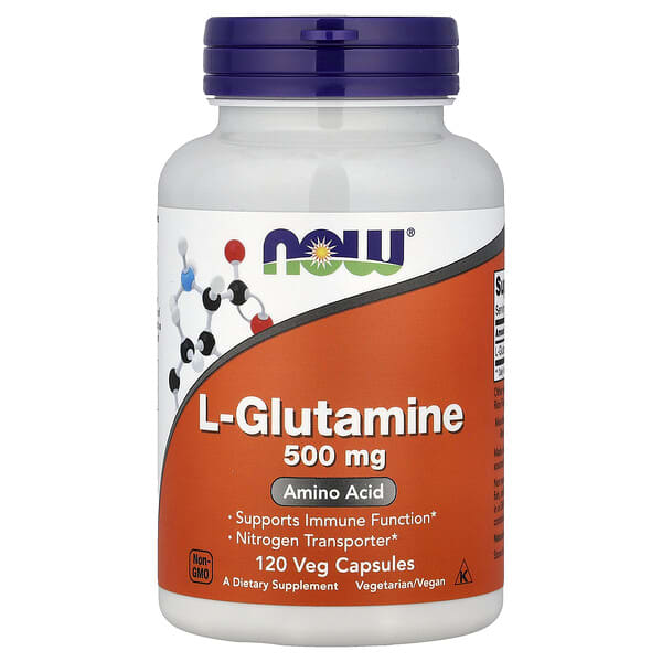 NOW Foods, L-Glutamine, 500 mg, 120 Veg Capsules