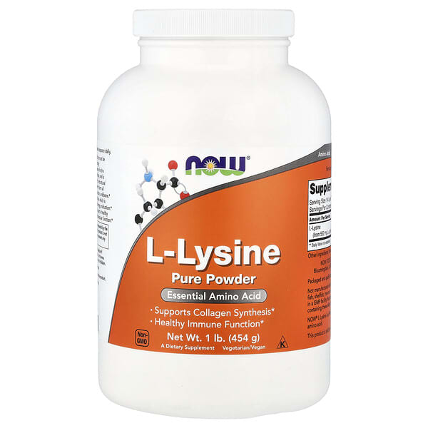 NOW Foods, L-Lysine Pure Powder, 1 lb (454 g)