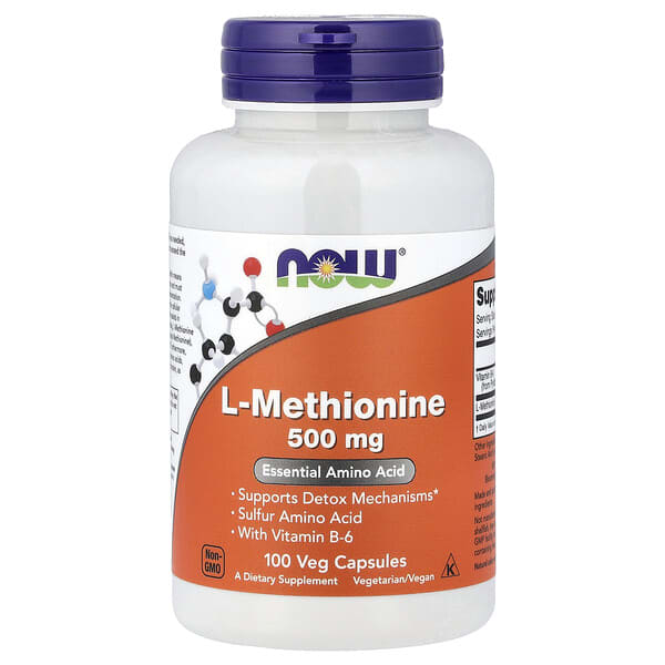 NOW Foods, L-Methionine, 100 Veg Capsules