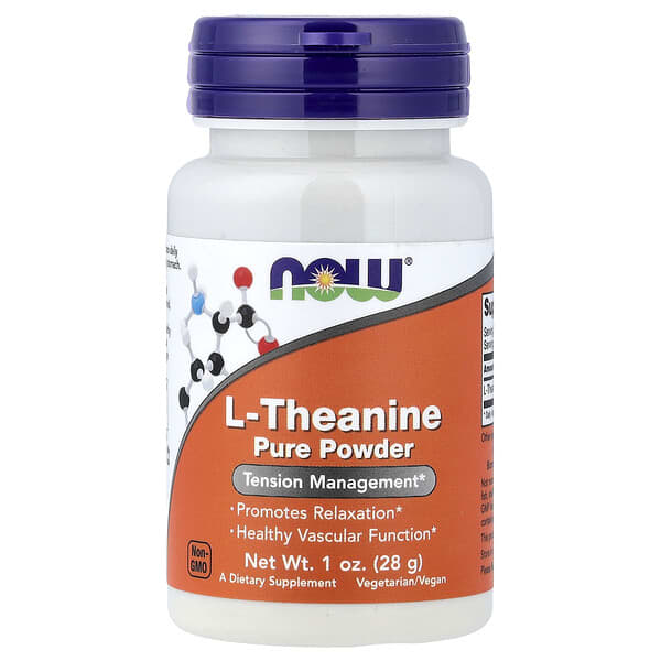 NOW Foods, L-Theanine Pure Powder, 1 oz (28 g)