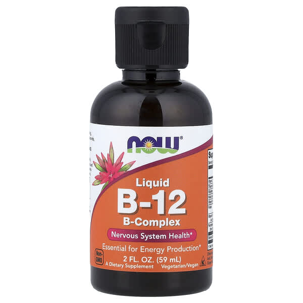 NOW Foods, Liquid B-12, B-Complex, 2 fl oz (59 ml) 2 NOW Foods, Liquid B-12, B-Complex, 2 fl oz (59 ml)
