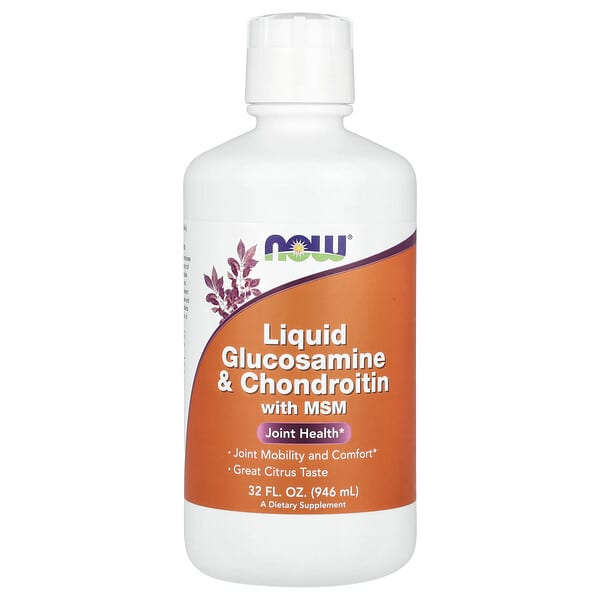 NOW Foods, Liquid Glucosamine & Chondroitin with MSM, Citrus, 32 fl oz (946 ml)