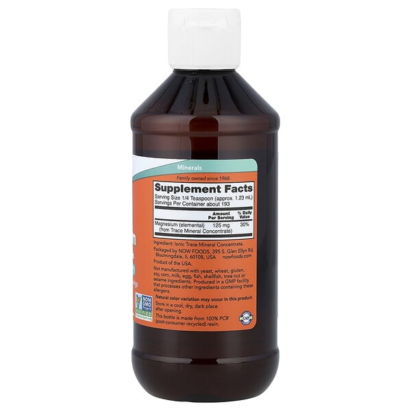 Alternative view of NOW Foods, Liquid Magnesium with Trace Minerals, 8 fl oz (237 ml)