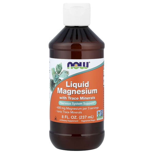 NOW Foods, Liquid Magnesium with Trace Minerals, 8 fl oz (237 ml)