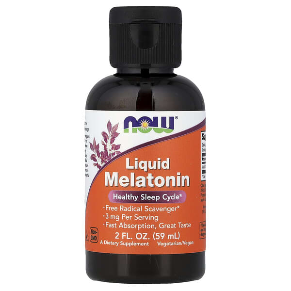 NOW Foods, Liquid Melatonin, 2 fl oz (59 ml)