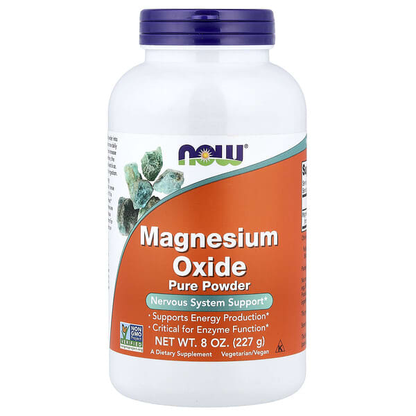 NOW Foods, Magnesium Oxide Pure Powder, 8 oz (227 g)