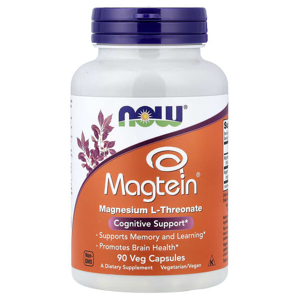 NOW Foods, Magtein®, 90 Veg Capsules
