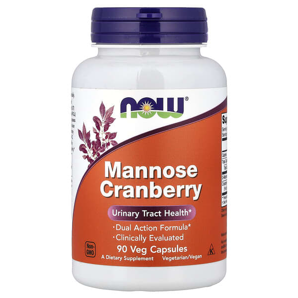 NOW Foods, Mannose Cranberry, 90 Veg Capsules