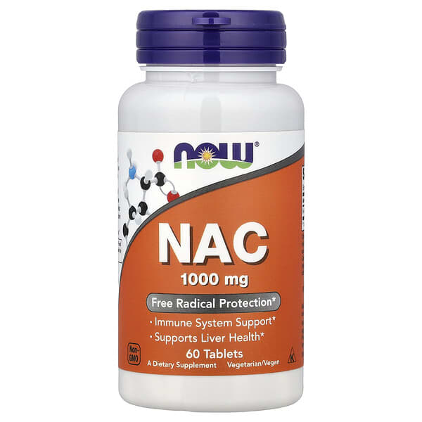 NOW Foods, NAC, 1,000 mg, 60 Tablets