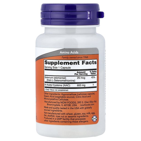 Alternative view of NOW Foods, NAC With Selenium, 30 Capsules