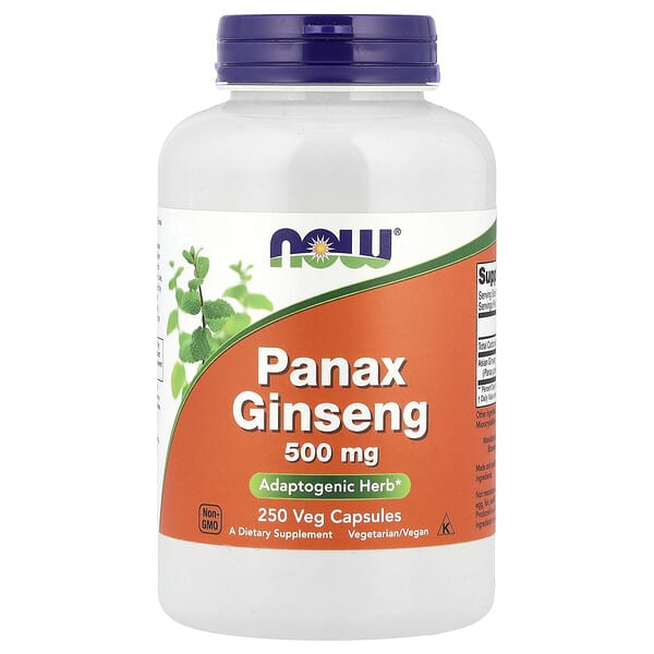 NOW Foods, Panax Ginseng, 500 mg, 250 Veg Capsules