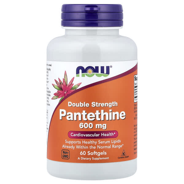 NOW Foods, Pantethine, 600 mg, 60 Softgels