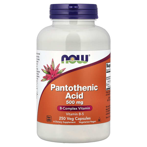 NOW Foods, Pantothenic Acid, 250 Veg Capsules