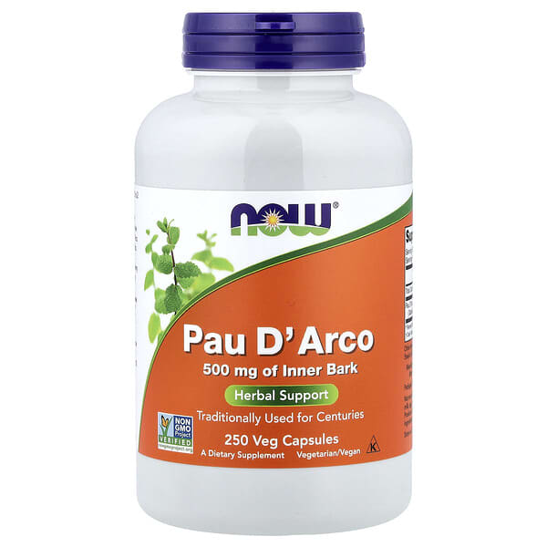 NOW Foods, Pau D' Arco, 500 mg, 250 Veg Capsules