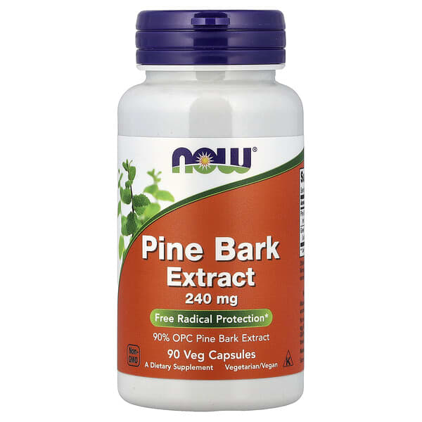 NOW Foods, Pine Bark Extract, 240 mg, 90 Veg Capsules
