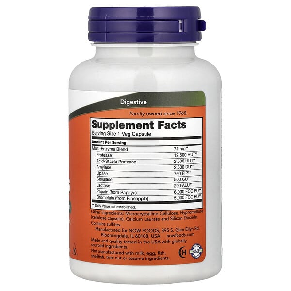 Alternative view of NOW Foods, Plant Enzymes, 120 Veg Capsules