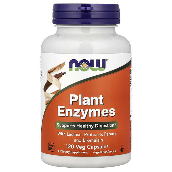 NOW Foods, Plant Enzymes, 120 Veg Capsules