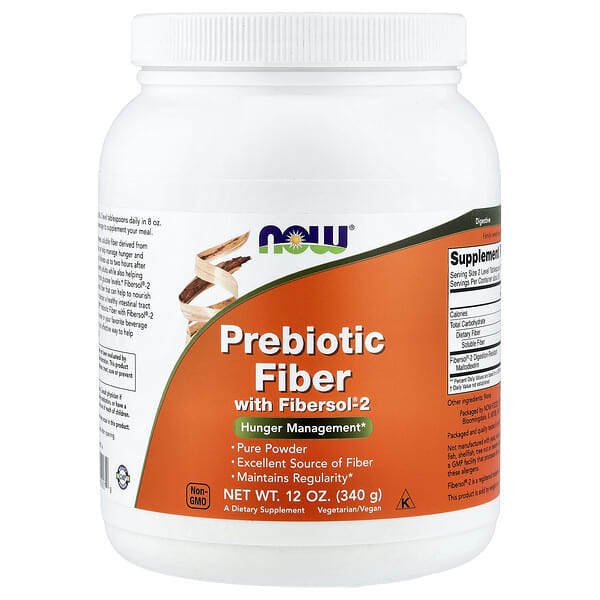 NOW Foods, Prebiotic Fiber with Fibersol®-2, 12 oz (340 g)