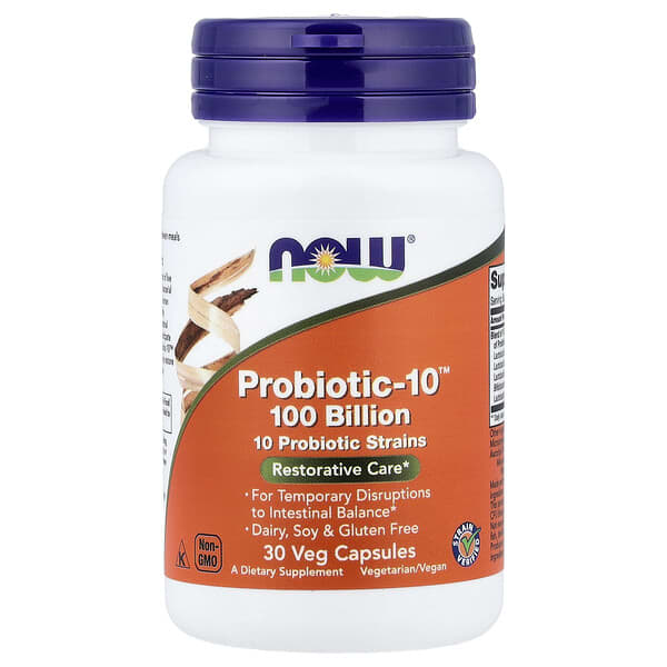 NOW Foods, Probiotic-10™, 30 Veg Capsules