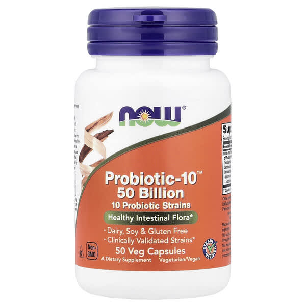 NOW Foods, Probiotic-10™, 50 Billion, 50 Veg Capsules