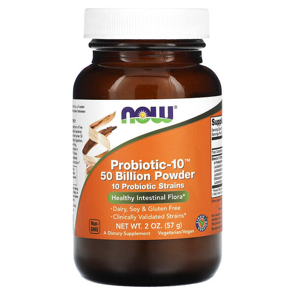 NOW Foods, Probiotic-10 Powder, 2 oz (57 g)