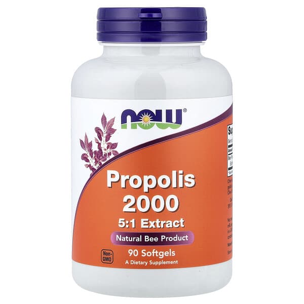 NOW Foods, Propolis 2000, 5:1 Extract, 90 Softgels (400 mg per Softgel)