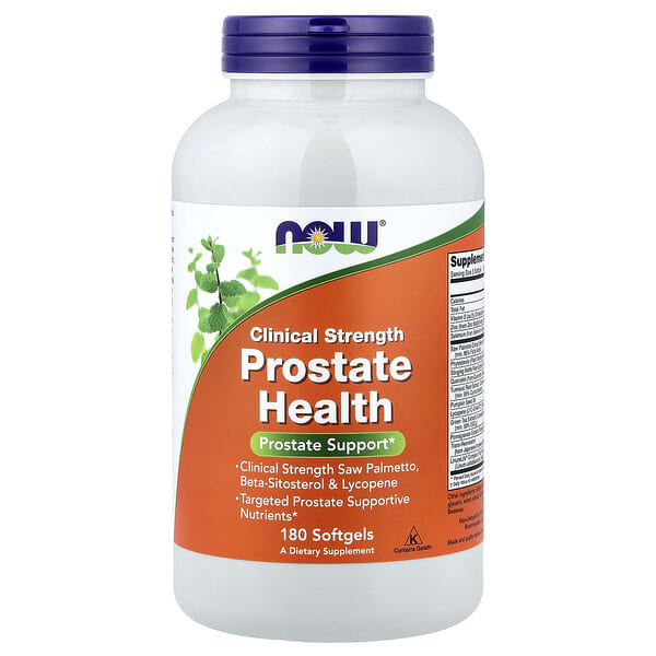 NOW Foods, Prostate Health, Clinical Strength, 180 Softgels