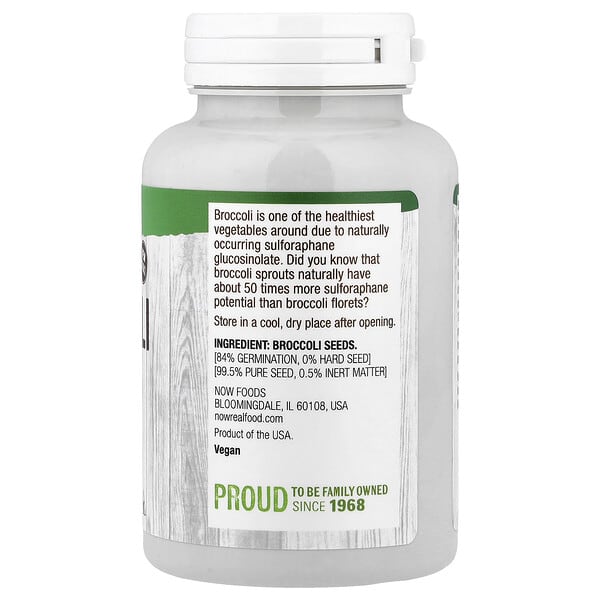 Alternative view of NOW Foods, Real Food, Broccoli Seeds, 4 oz (113 g)