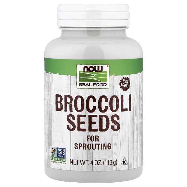 NOW Foods, Real Food, Broccoli Seeds, 4 oz (113 g)